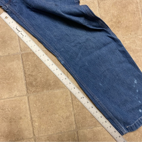 Oshkosh VTG Overalls 28X34 Measure Blue Denim Good Condition Workwear - Picture 3 of 7